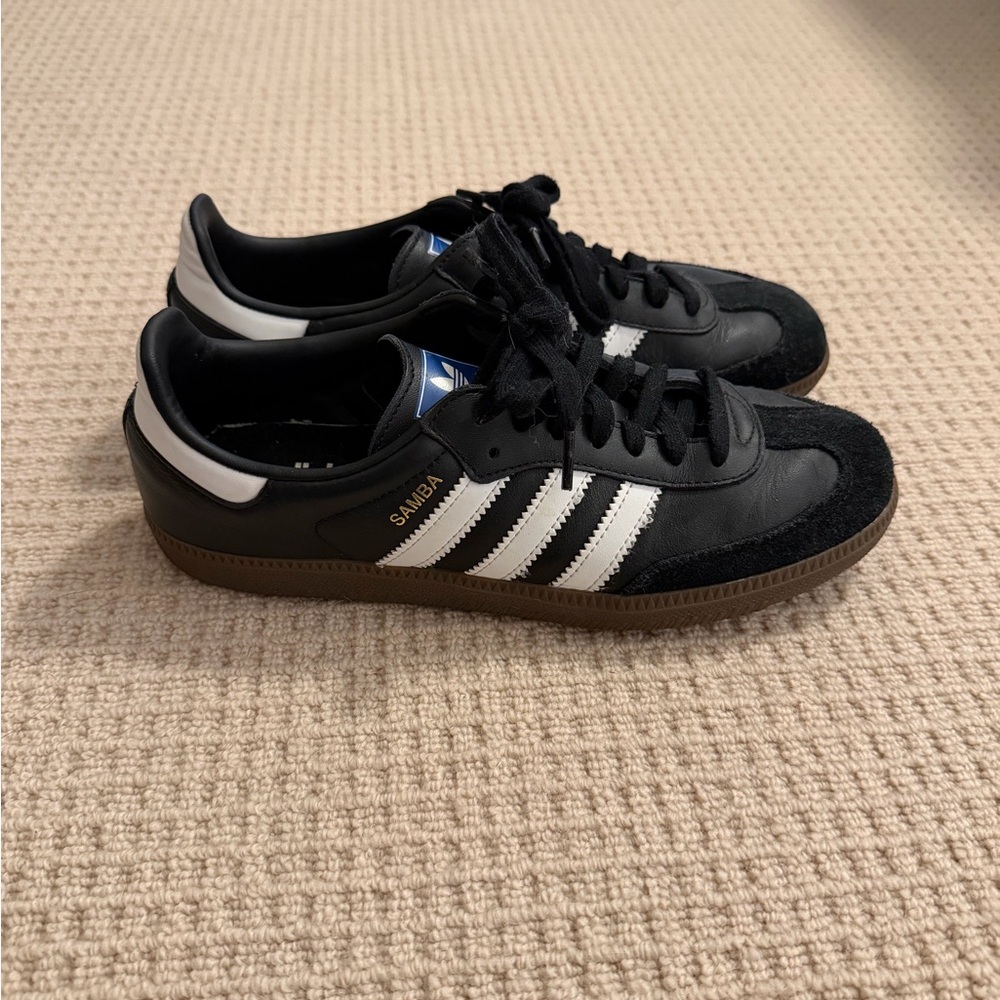 Adidas Black and White Samba Sneakers